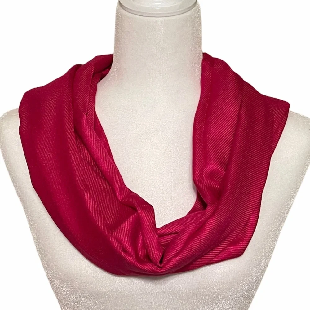 HOT PINK Pashmina Silk Scarf Wrap NEW